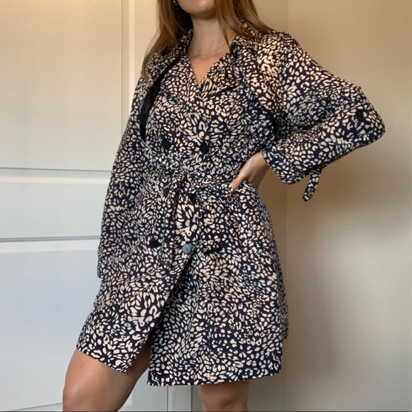 Animal Print Trench Coat - Picture 5 of 13
